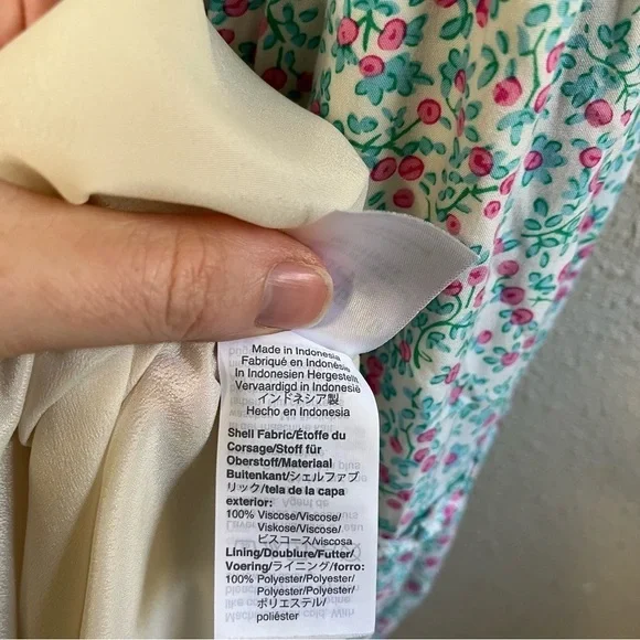 J. CREW Puff-Sleeve Midi Dress in Floral AO886 - Picture 13 of 15